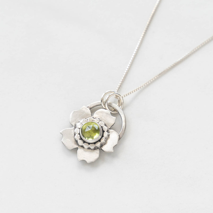 How Does Your Garden Grow - Flower Gemstone Necklace - MARTINIJewels