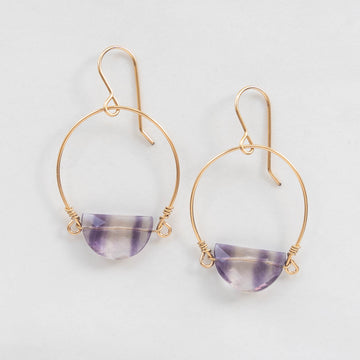 14k Gold Filled Earrings with Fluorite - MARTINIJewels