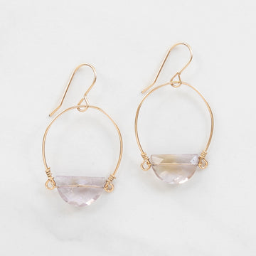 Gold Filled Earrings with Ametrine - MARTINIJewels