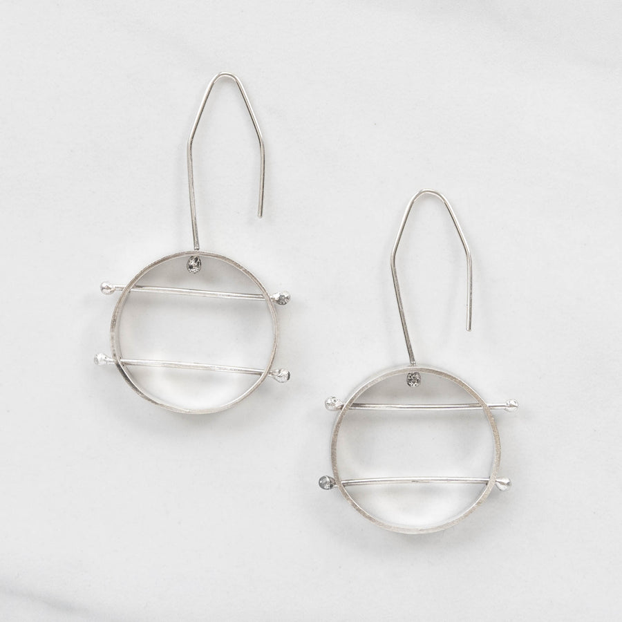 Minimalism Collection - Bisected Lateral Earrings - MARTINIJewels