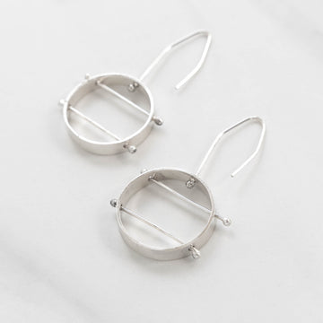 Minimalism Collection - Bisected Lateral Earrings - MARTINIJewels