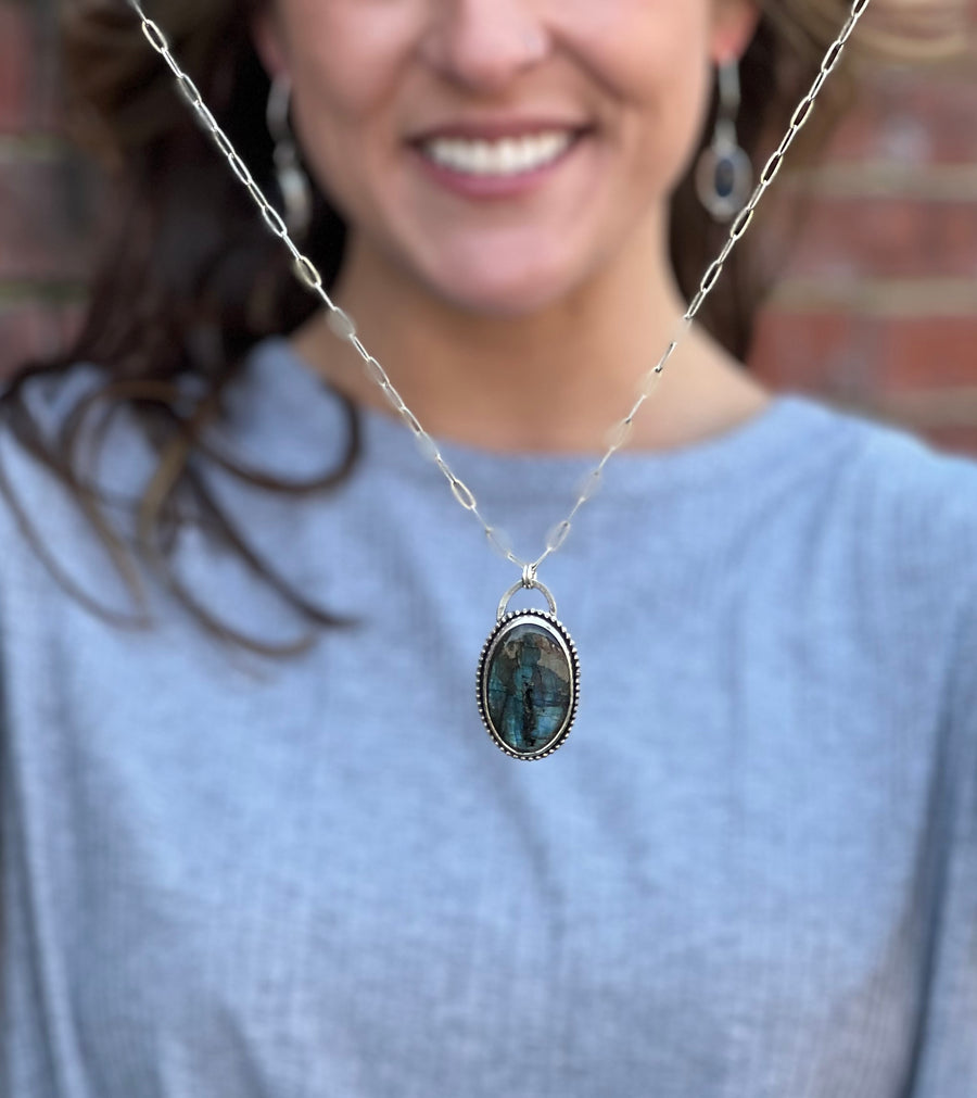 One of a Kind - Labradorite Pendant - MARTINIJewels