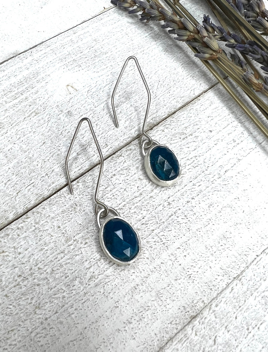 One of a Kind - Neon Apatite Earrings - MARTINIJewels