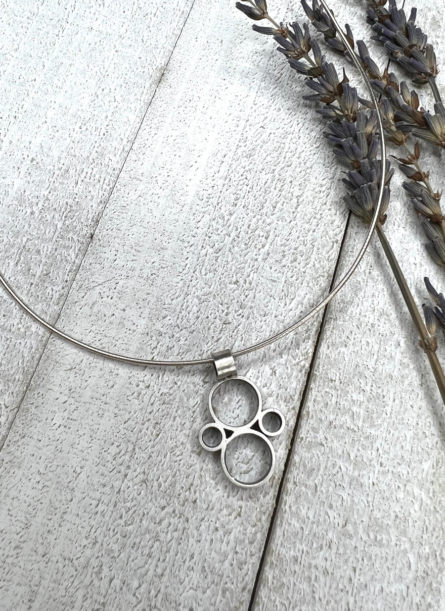 Minimalism Collection - Multi Tube Pendant in Recycled Sterling Silver - MARTINIJewels