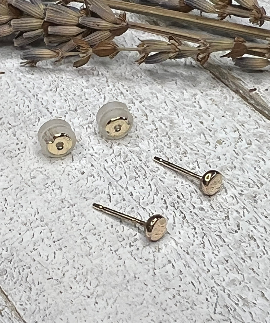 14K Gold Organic Stud Earrings - MARTINIJewels