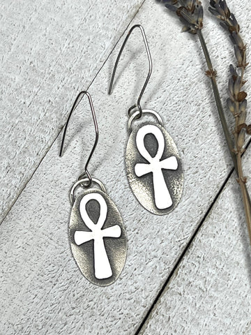 Goddess Collection - Ankh Earrings - MARTINIJewels