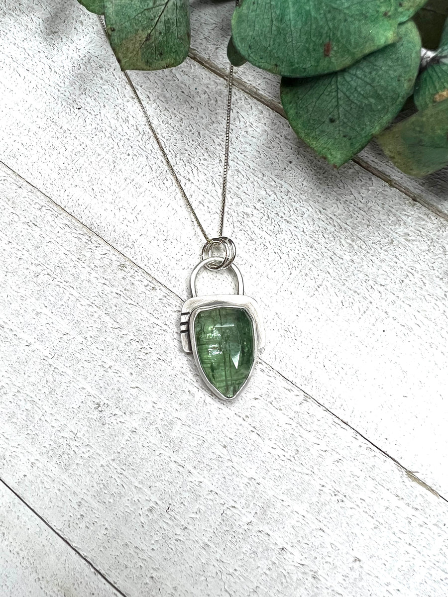 One of a Kind - Green Kyanite Pendant - MARTINIJewels