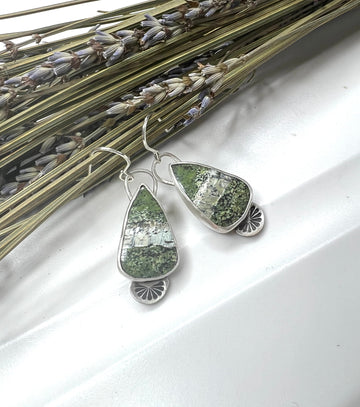 One of a Kind - Seraphanite Earrings - MARTINIJewels