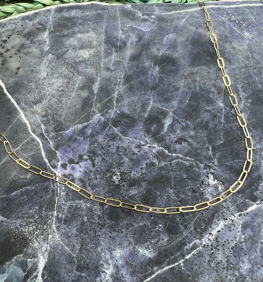 Classics Collection - 14K Gold Filled Paper Clip Chain - MARTINIJewels