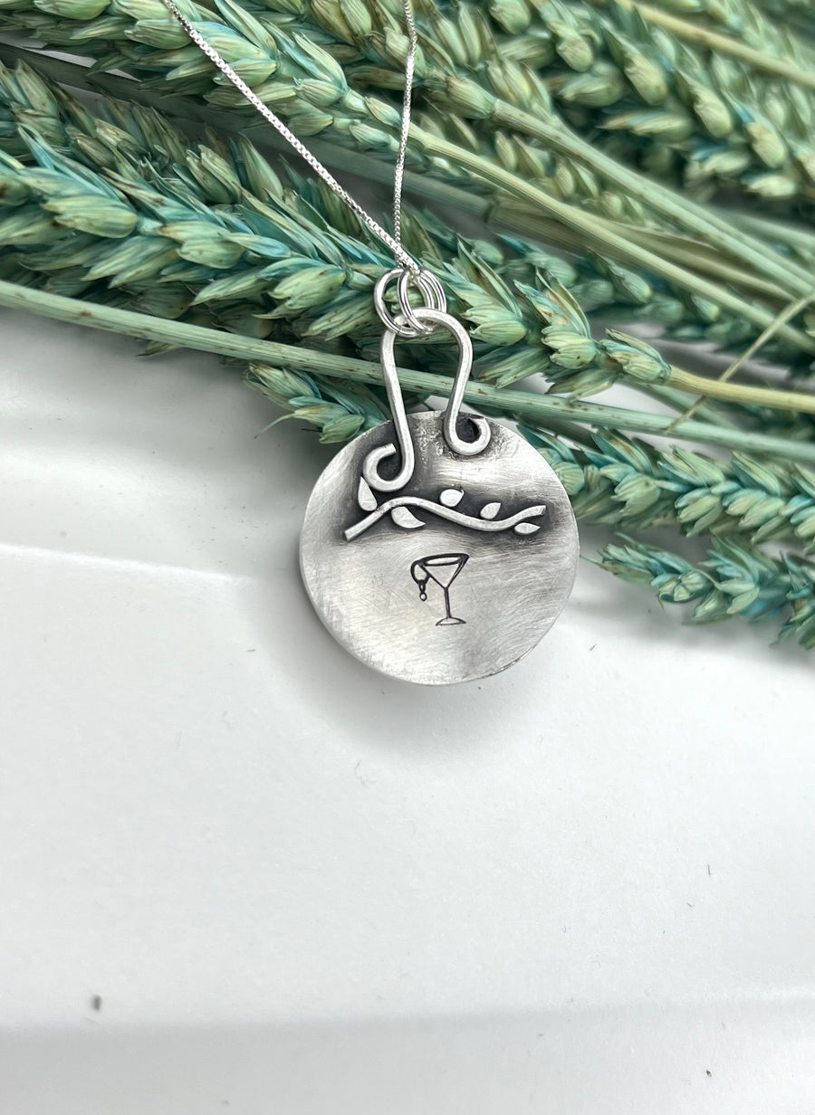 One of a Kind - Porcelain Poppy Pendant - MARTINIJewels