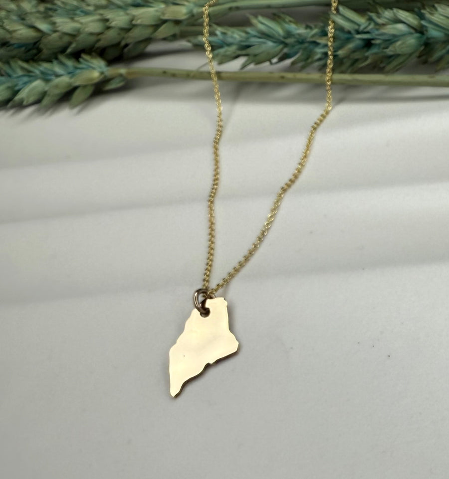 14k Gold Maine Pendant - MARTINIJewels