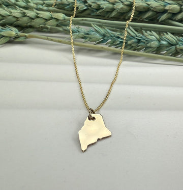 14k Gold Maine Pendant - MARTINIJewels
