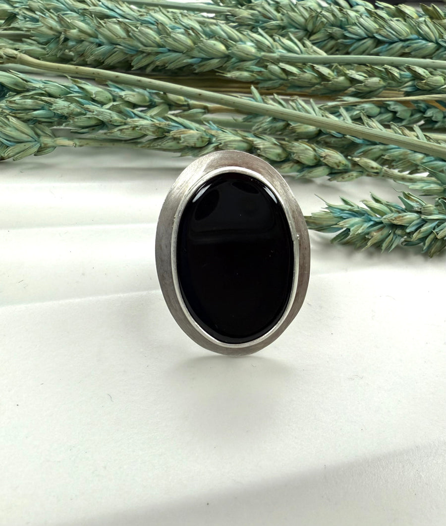One of a Kind - Onyx Ring Size 9.5