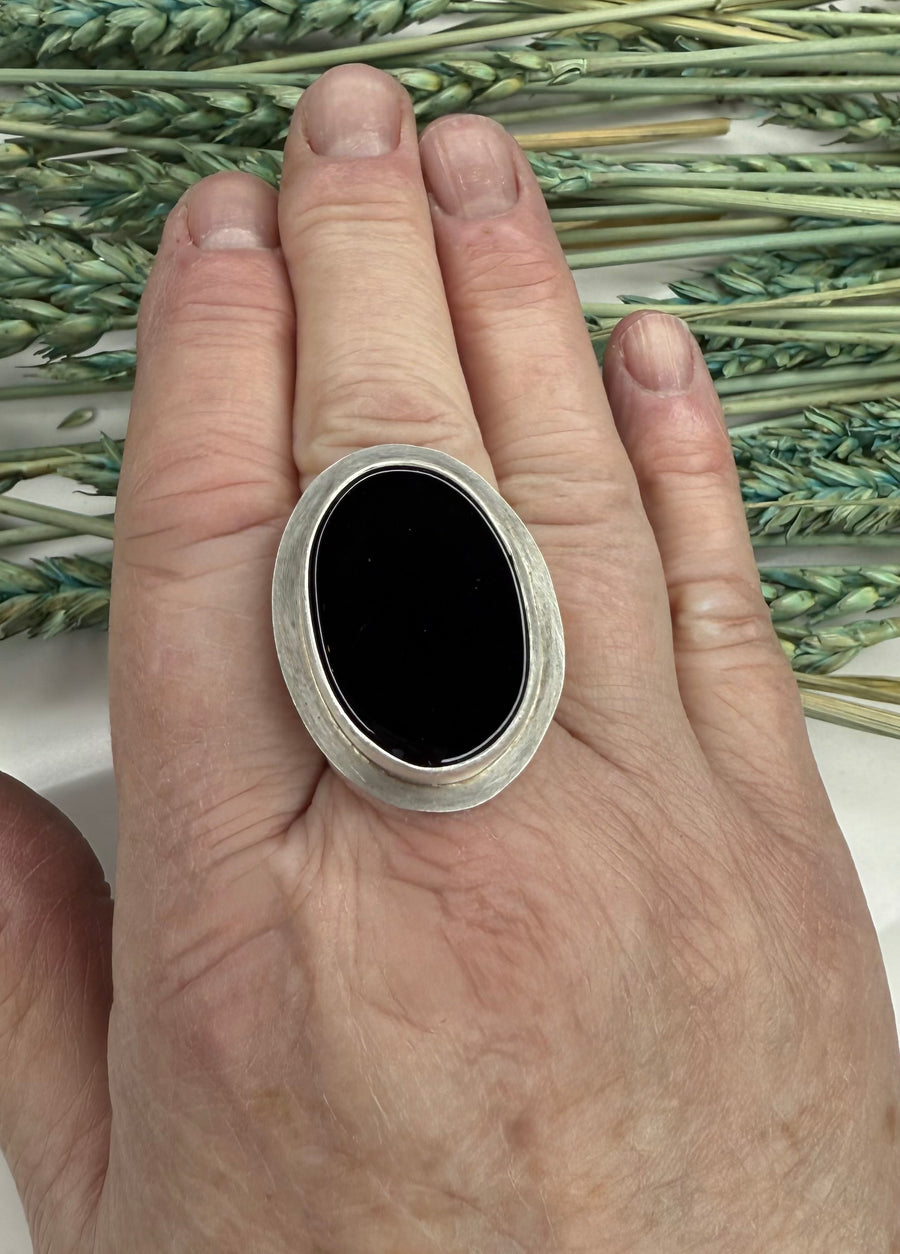 One of a Kind - Onyx Ring Size 9.5