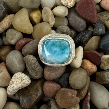 One of a Kind - Larimar Ring Size 9.5 - MARTINIJewels