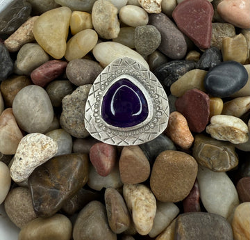 One of a Kind Amethyst Ring - Size 9.5 - MARTINIJewels