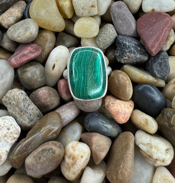 One of a Kind - Malachite Ring Size 5.25 - MARTINIJewels