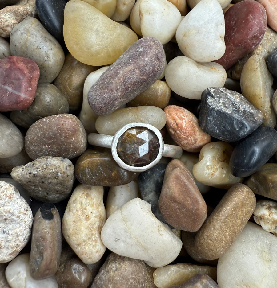 One of a Kind - Brown Sapphire Ring Size 8.25 - MARTINIJewels