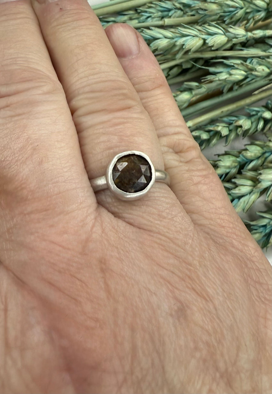 One of a Kind - Brown Sapphire Ring Size 8.25 - MARTINIJewels