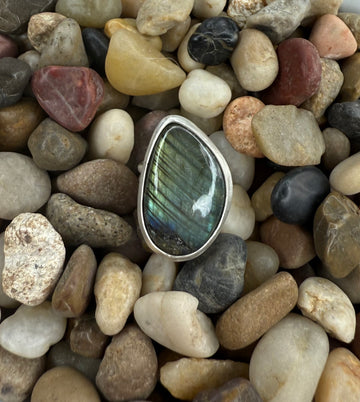One of a Kind - Labradorite Ring Size 4.75 - MARTINIJewels