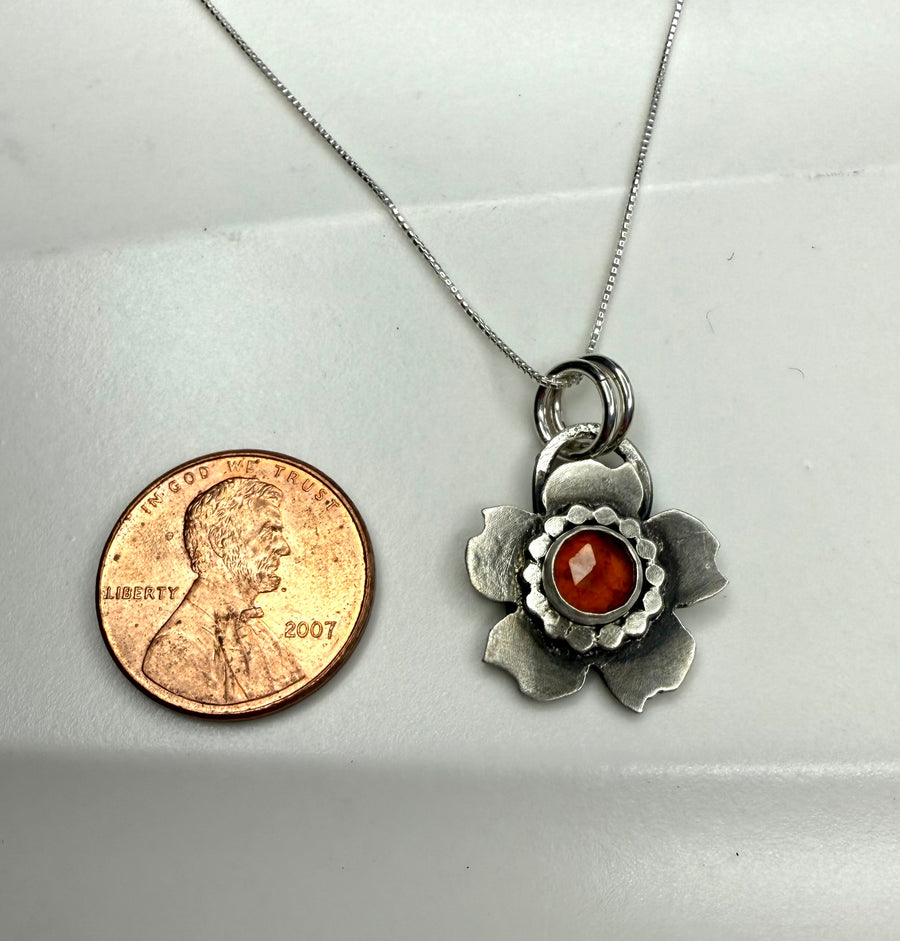 One of a Kind - Peridot Flower Necklace (Copy)