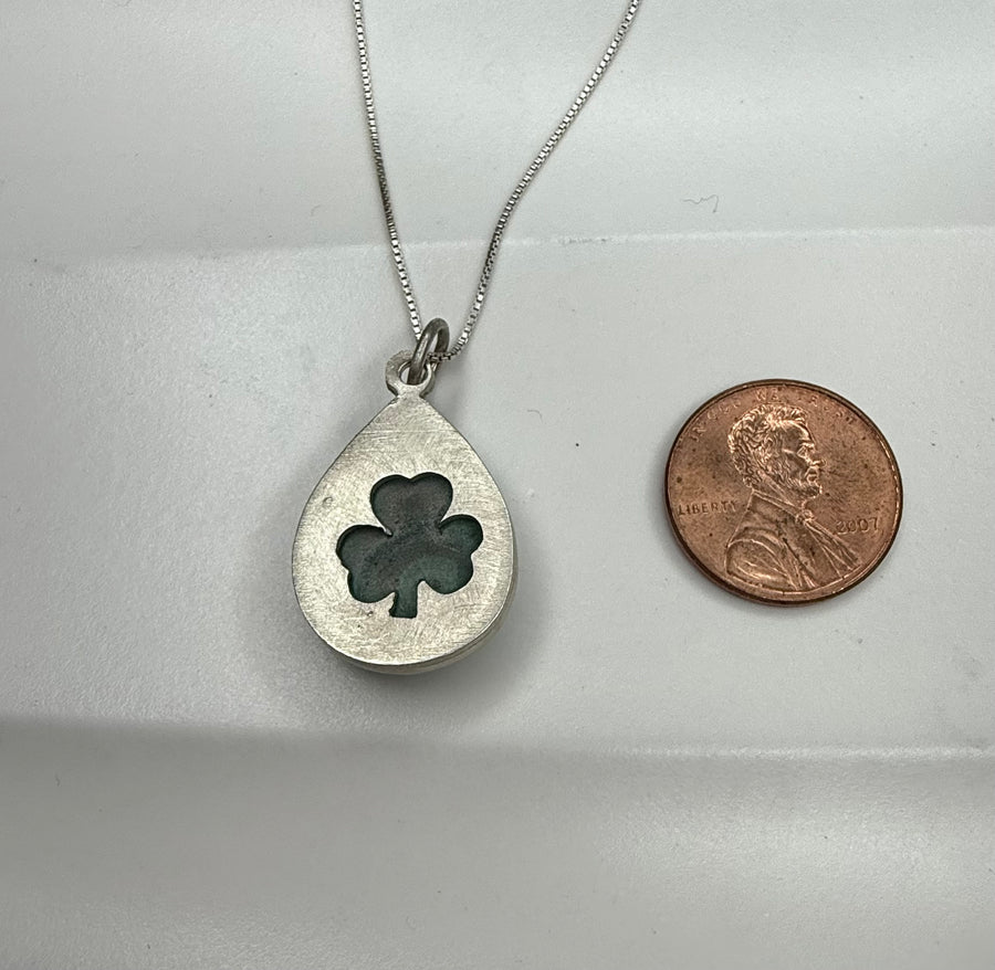 One of a Kind - Malachite Pendant, Teardrop Shaped
