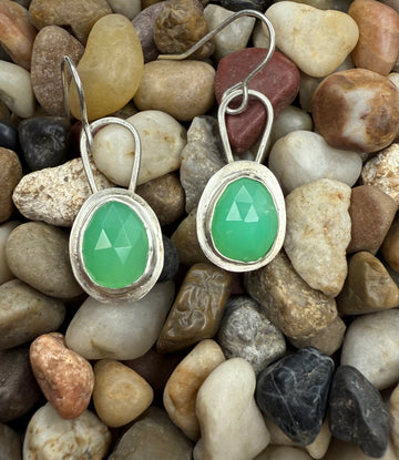 One of a Kind - Chrysoprase Earrings - MARTINIJewels