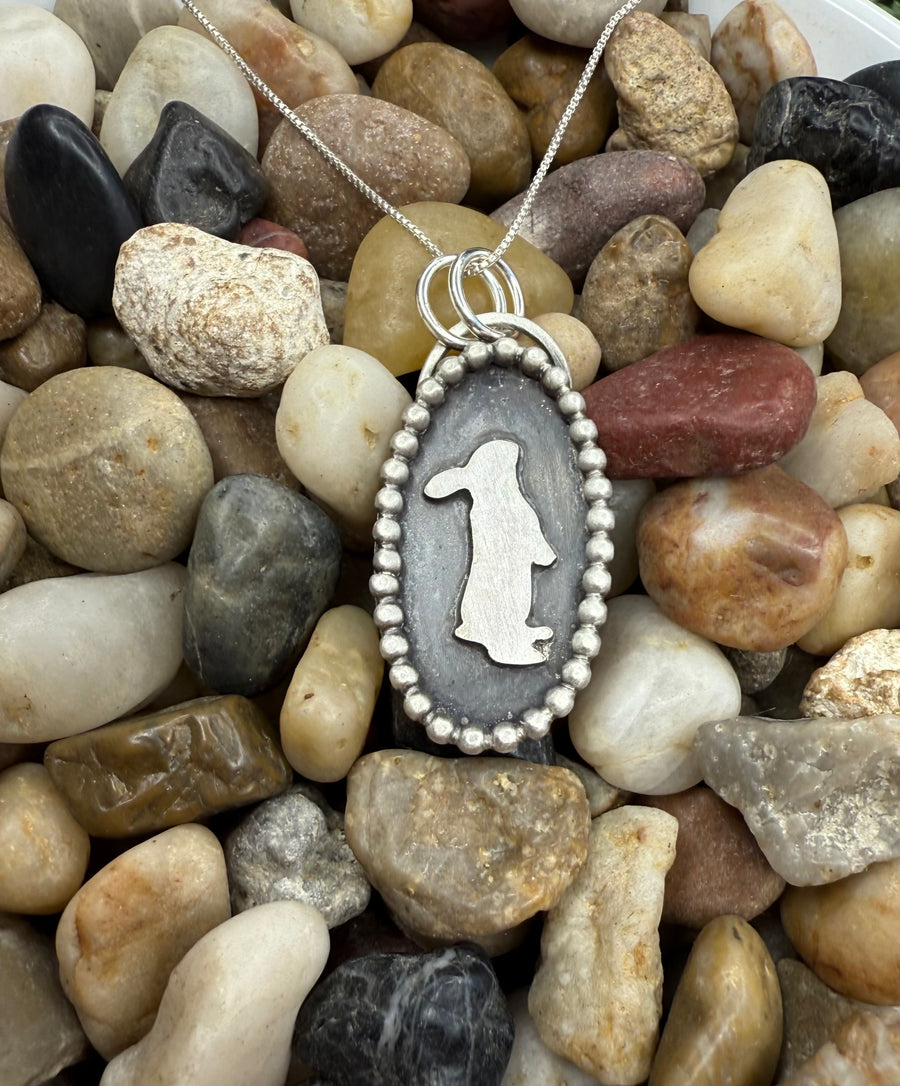 How Does Your Garden Grow - Gazing Bunny Necklace - MARTINIJewels