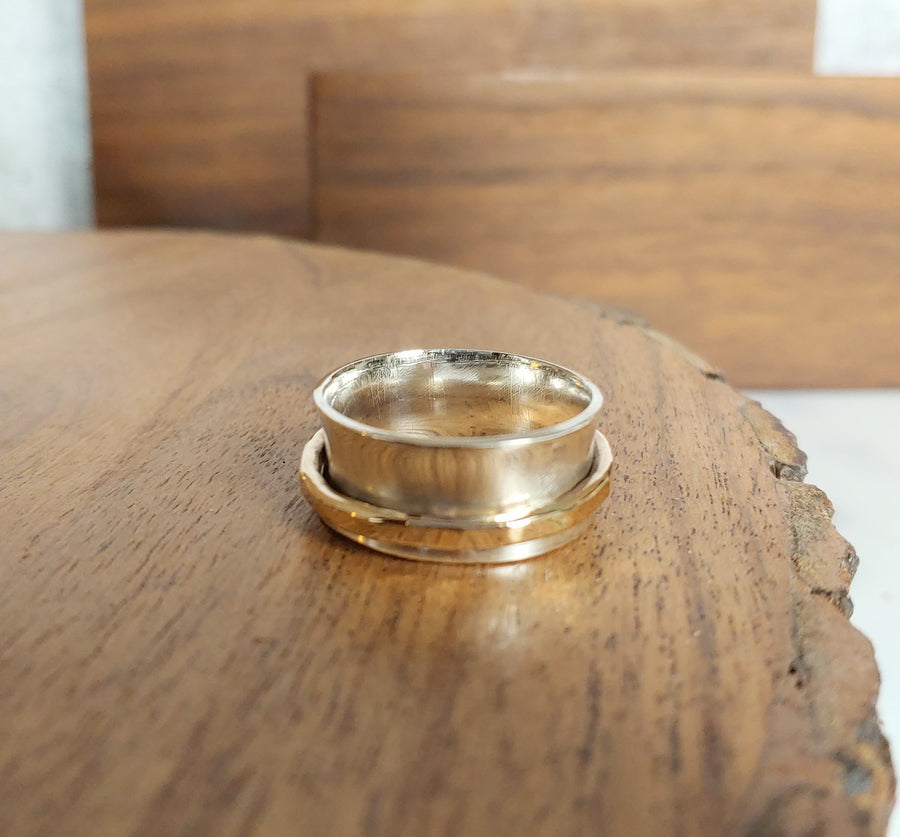 Meditation Ring - Gold and Silver - MARTINIJewels