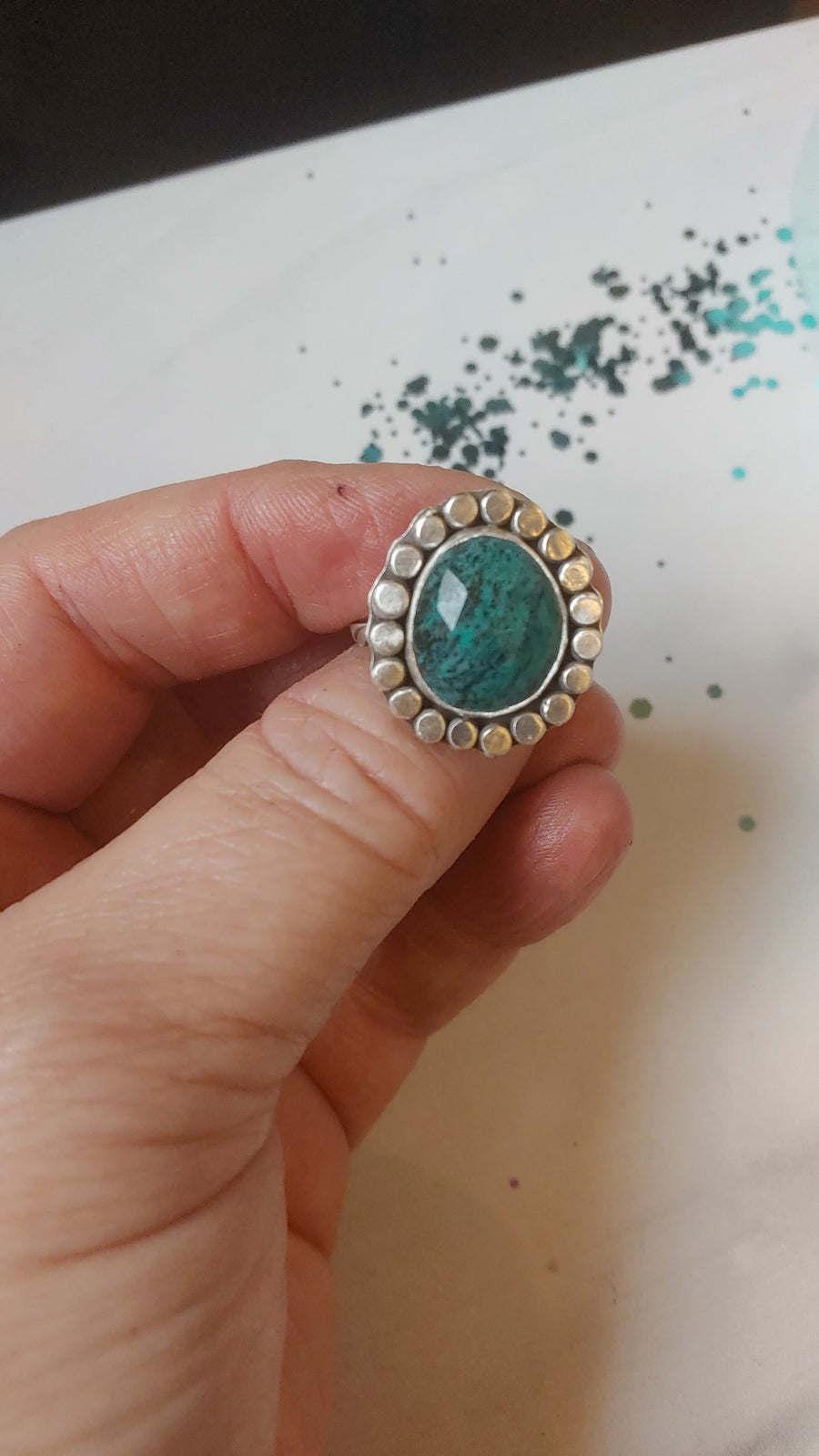 Tibetan Turquoise One-of-a-Kind Ring - MARTINIJewels