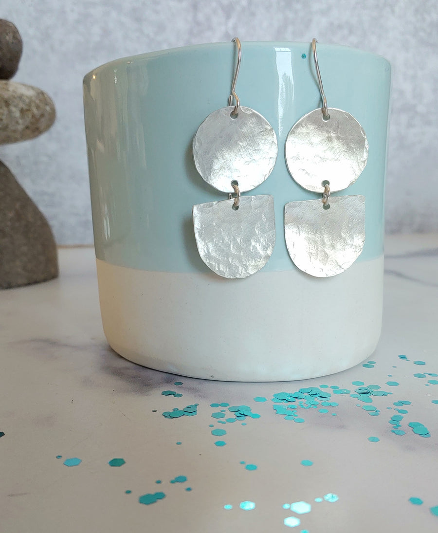 Botanicals Collection - Contemporary Sterling Silver Earrings - V1 - MARTINIJewels