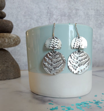 Botanicals Collection - Contemporary Sterling Silver Earrings - V3 - MARTINIJewels