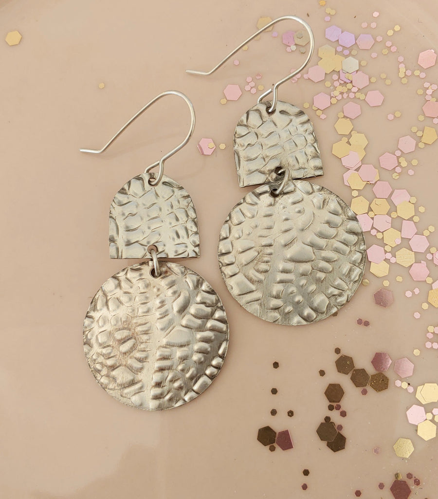 Botanicals Collection - Contemporary Sterling Silver Earrings - V5 - MARTINIJewels