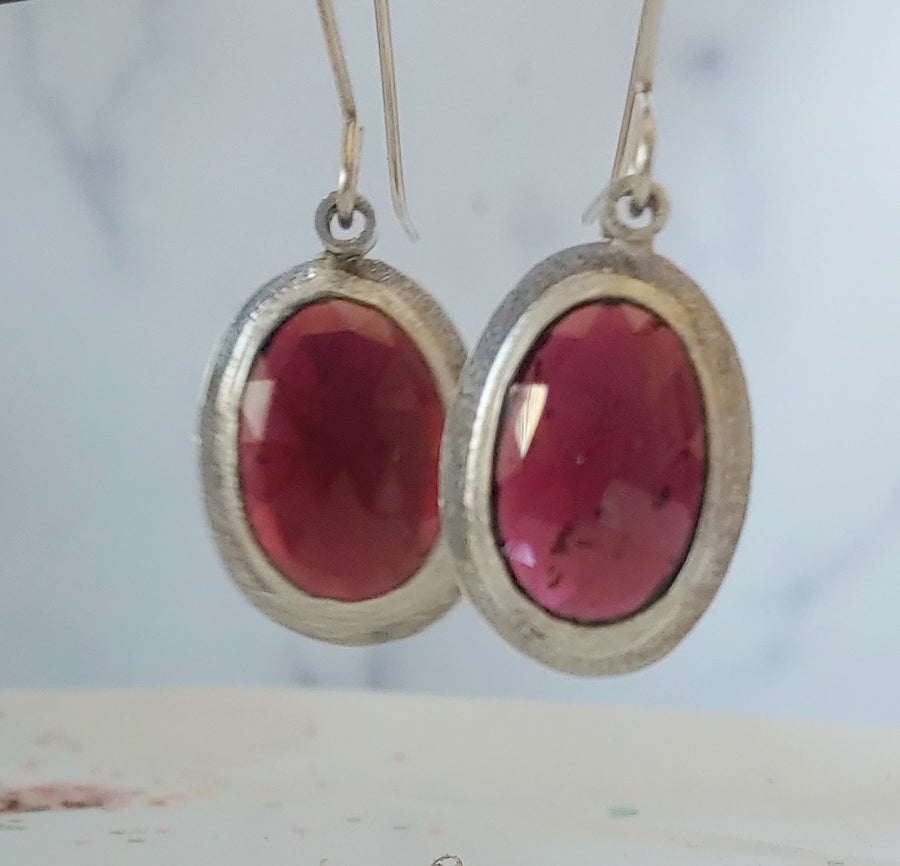 One of a Kind - Garnet Earrings - MARTINIJewels