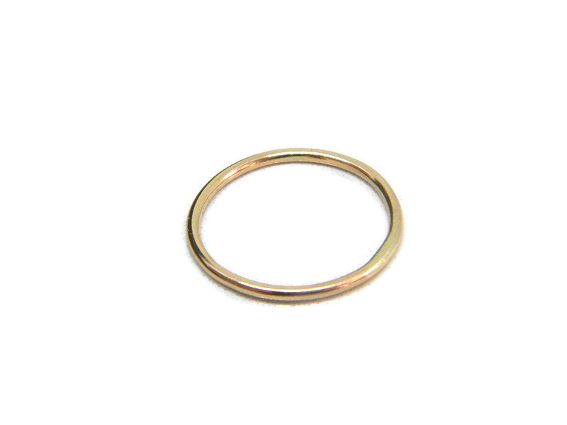 14 Kt Solid Gold or Gold Filled Ring - Smooth Finish - MARTINIJewels