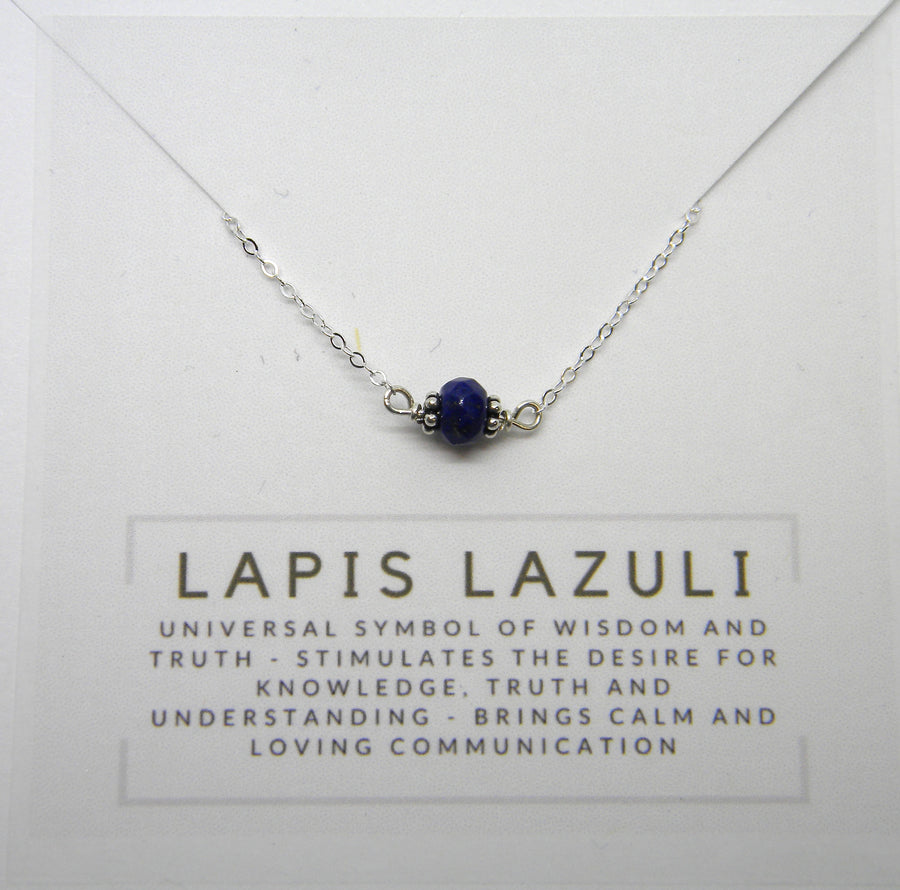 Natural Gemstone Healing Necklace - Lapis Lazuli - MARTINIJewels