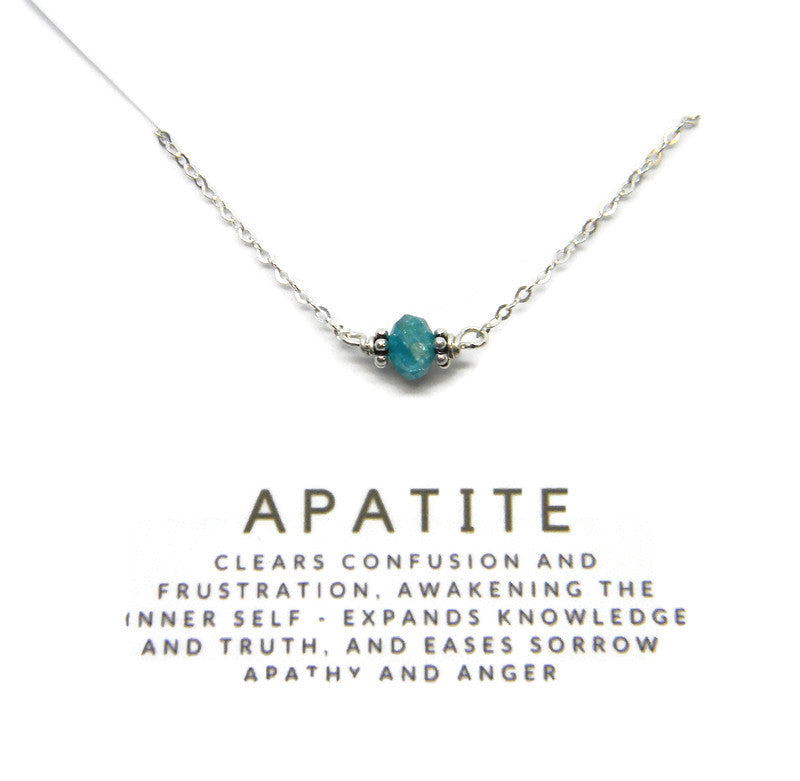 Natural Gemstone Healing Necklace - Apatite - MARTINIJewels