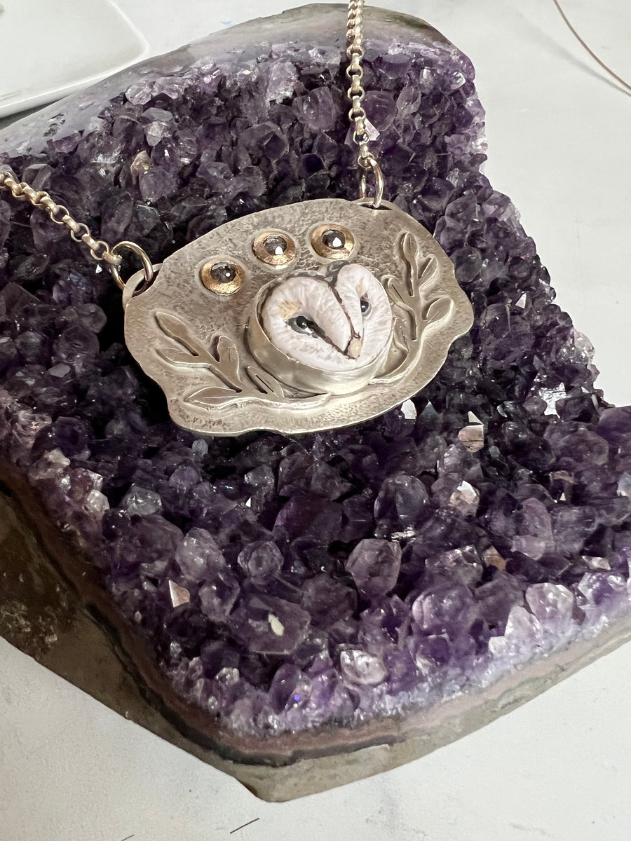 One of a Kind - Owl Pendant - MARTINIJewels