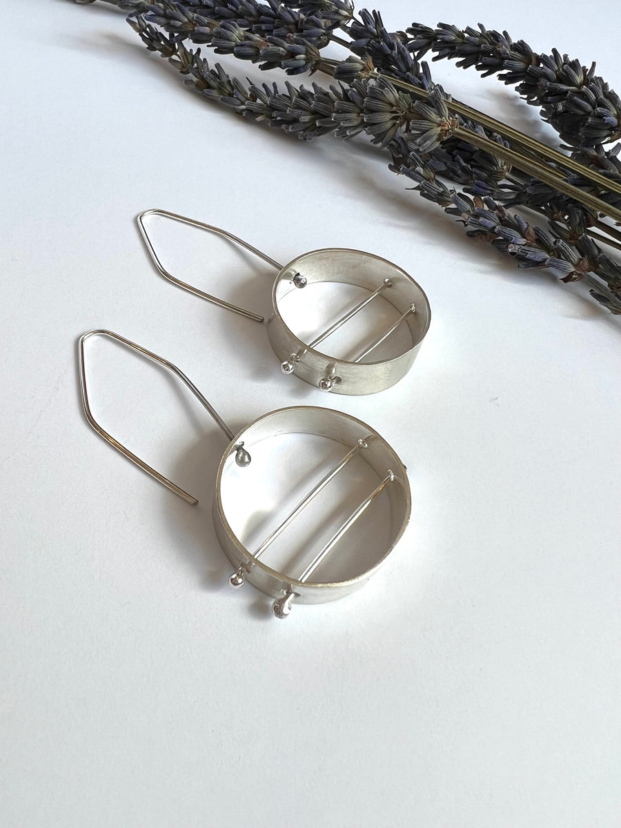 Minimalism Collection - Bisected Lateral Earrings - MARTINIJewels