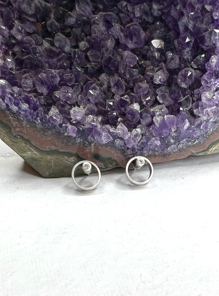 Minimalism Recycled Sterling Silver Earrings - V18 - MARTINIJewels