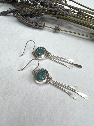 One of a kind - Blue Kyanite Earrings - MARTINIJewels