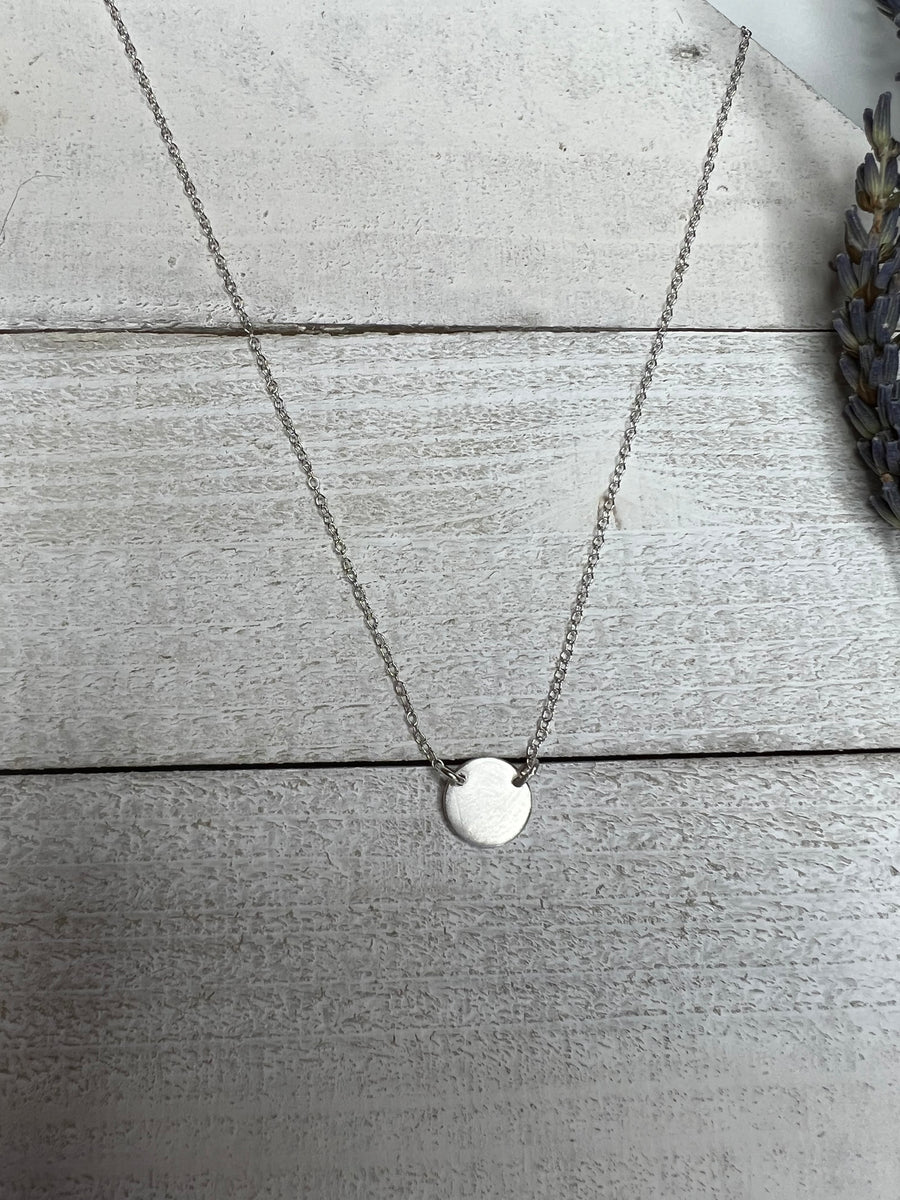 Disc Layering Necklace in Sterling Silver, 14k Gold Fill or Solid 14k Gold - MARTINIJewels