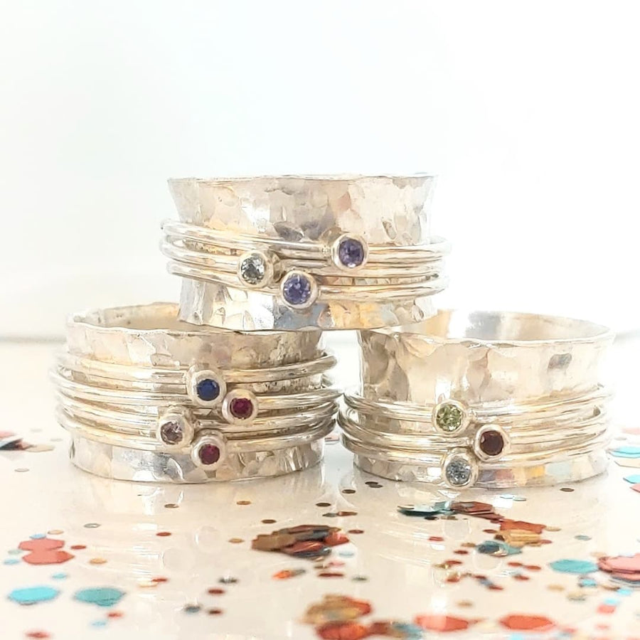 Birthstone Spinner Ring - MARTINIJewels