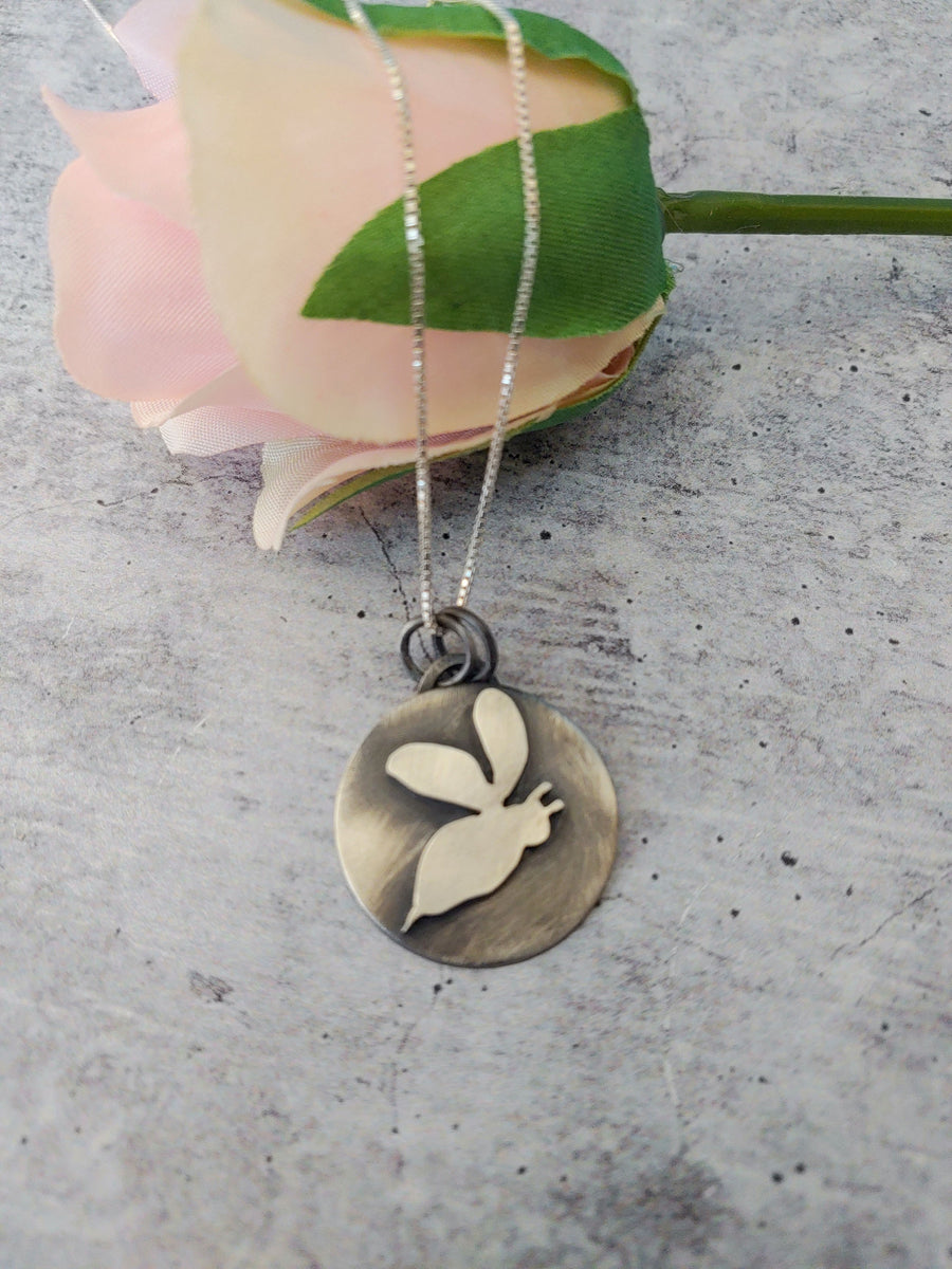 Queen Bee Collection - Simple Bee Pendant - MARTINIJewels