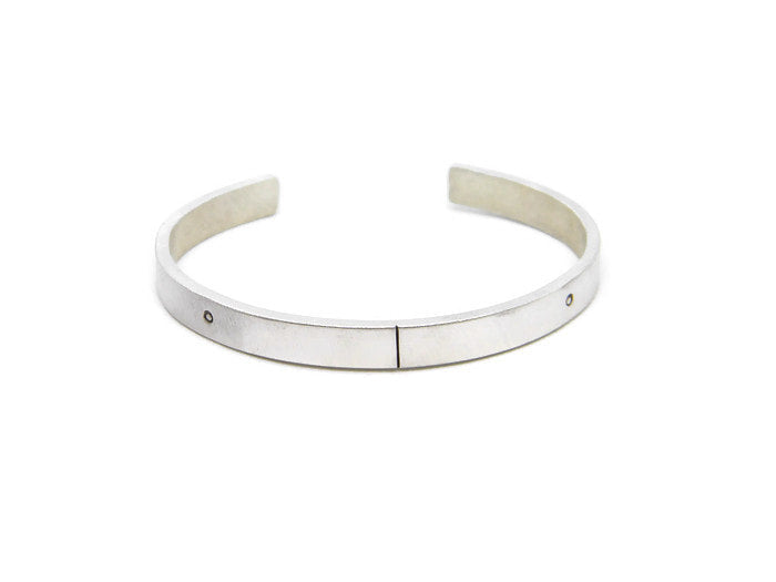 Minimalism Collection - Cuff Bracelet in Recycled Sterling Silver - MARTINIJewels