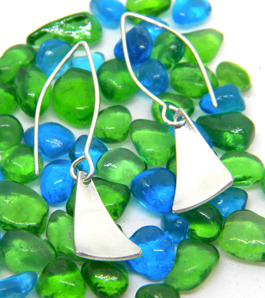Americas Cup Collection - Small Sail Earrings - MARTINIJewels